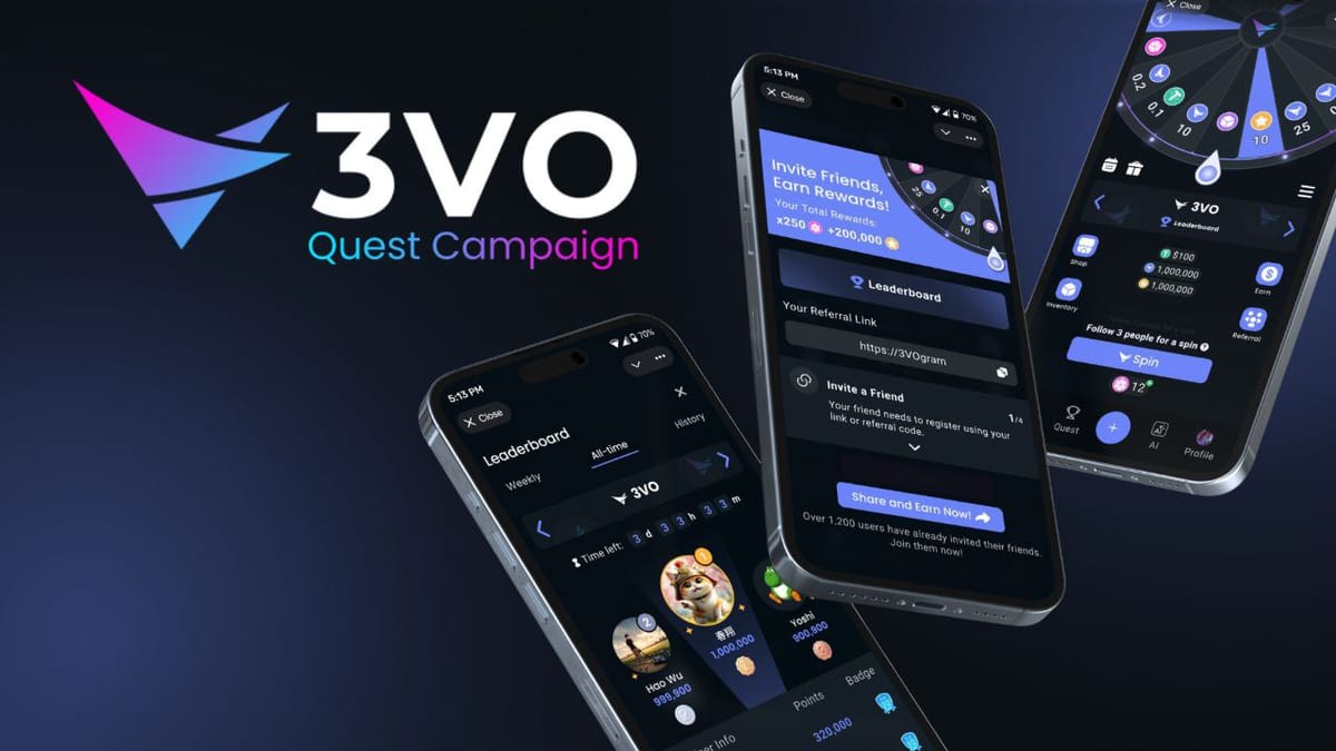 Turn Your Daily Crypto Habits Into Real Rewards with 3VO Quest